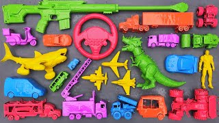 Membersihkan Mainan Mobil Balap, Bus Telolet, Kereta Api, Truk Molen, Tank Baja, Beko Excavator