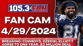 Cowboys/Zeke Agree to Terms For Reunion, Mavs Nearly Make History: Series Tied 2-2 | Fan Cam 4/29/24