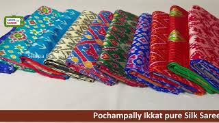 The Latest Trend in Ikkat Sarees! ikkat sarees pochampally sarees pattu sarees