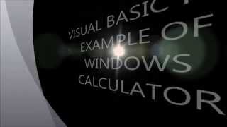 Visual Basic Calculator Example 2014