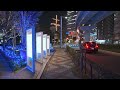 tokyo bay waterfront christmas lights 4k hdr spatial audio