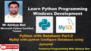 MySql with python Configure Database using pymysql in python Part 2