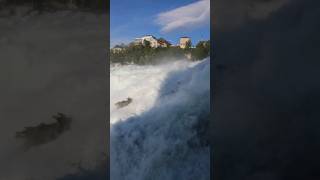 ទឹកជ្រោះ Rheinfall, waterfall Rheinfall, Switzerland #switzerland