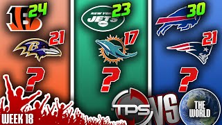 2022 NFL Week 18 PICKS, PREDICTIONS & PRIZES! TPS vs THE WORLD!!! (Season 1 Finale)