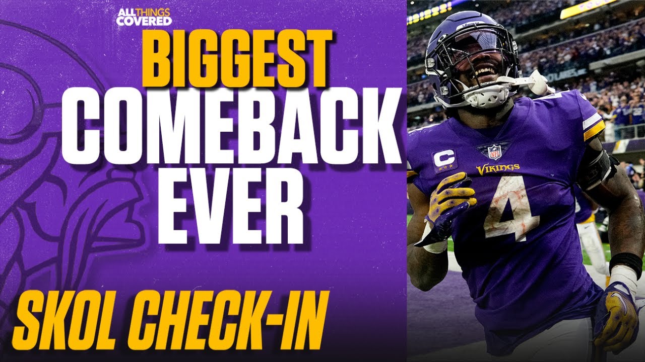 VIKINGS COMPLETE BIGGEST COMEBACK IN NFL HISTORY AND BEAT THE COLTS ...