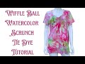 Tie-Dye Designs: Wiffle Ball Watercolor Scrunch