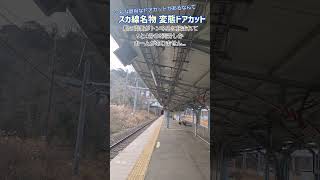 《JR東日本》横須賀線名物 田浦駅の変態ドアカット