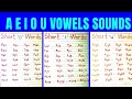 Short Vowel A E I O U Words । Vowels Sounds Words । Short Vowel Sounds Words । Short Vowel Sounds