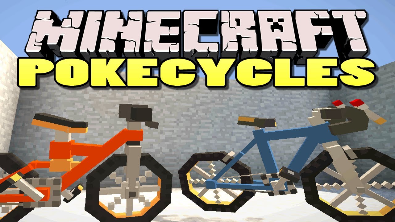 Minecraft: PokeCycle Mod | Rideable Bikes In Minecraft! - YouTube