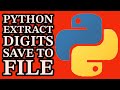 Python Isdigit Method: Extract & Save Numbers To TXT file: 2024