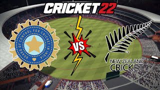 IND vs NZ 3rd ODI | New Zealand Tour of India | Cricket 22