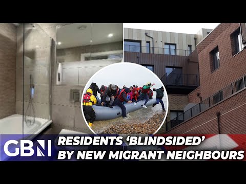 Resident MUTINY as HUNDREDS of migrants move into POSH FLATS next door
