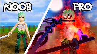 Becoming ZORO For 24 Hours and Obtaining all His Swords in Blox Fruits! (Roblox)