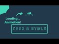 Loading animation using CSS3 and HTML5 | three dots loading animation