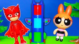 Powerpuff Girls Say Oops with the PJ Masks Transforming Tower