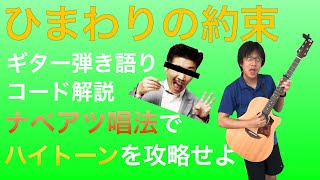 【楽譜あり】脱初心者！秦基博「ひまわりの約束」ギターコード弾き語り解説【ナベアツ唱法】