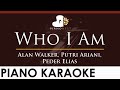 Alan Walker, Putri Ariani, Peder Elias - Who I Am - HIGHER Key (Piano Karaoke Instrumental)