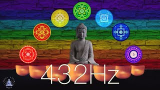 All 7 Chakras Full Opening, Cleansing & Balancing | Crystal Singing Bowls 30 Min. | 432Hz Meditation