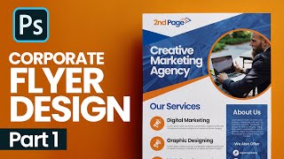 How to Create Corporate Flyer Design in Photoshop - Part 1