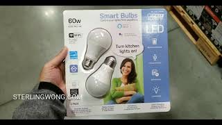 Costco FEIT LED WIFI Smart Bulbs  - 2 Pack $22