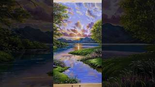 Landscape Nature Painting #relaxing #reels #nature #shortvideo