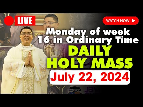 LIVE: DAILY MASS TODAY – 6:00 AM Monday JULY 22, 2024 Feast of Saint Mary Magdalene