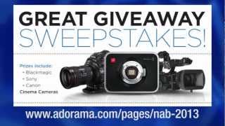 Adorama NAB Great Giveaway Sweepstakes!