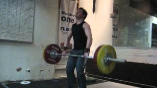 220lbs power clean and jerk