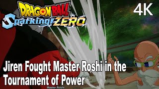 Dragon Ball Sparking Zero What If Jiren Fought Master Roshi in the Tournament of Power 4K