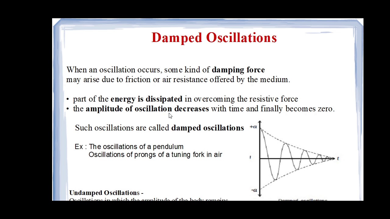 Types Of Oscillations - YouTube