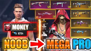 15,000 diamonds NOOB to MEGA Pro😱🔥watch the best transformation Free Fire
