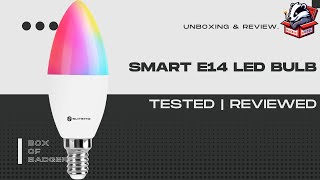 Slitinto Smart E14 LED Bulb - 5W RGBW, Voice Controlled, Works with Alexa \u0026 Google Home