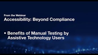 Accessibility Webinar 4 - Manual Testing| Manual Accessibility Testing