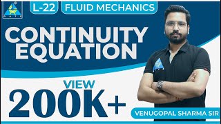 Fluid Mechanics | Module 3 | Continuity Equation (Lecture 22)