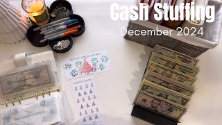 Cash Envelope Stuffing | December 2024 🎄