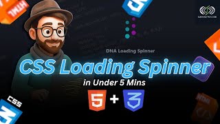 CSS Loading Animation Tutorial | DNA Preloader using HTML & CSS | Canvas to Code #css #animation