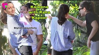 Alia Bhatt daughter Raha Kapoor playing with bhua kareena kapoor at her house !!