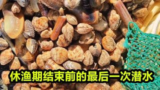 休渔期结束前的最后一次潜水，天没亮就出发，看能收获多少海鲜吧【南澳岛记录员彪哥】