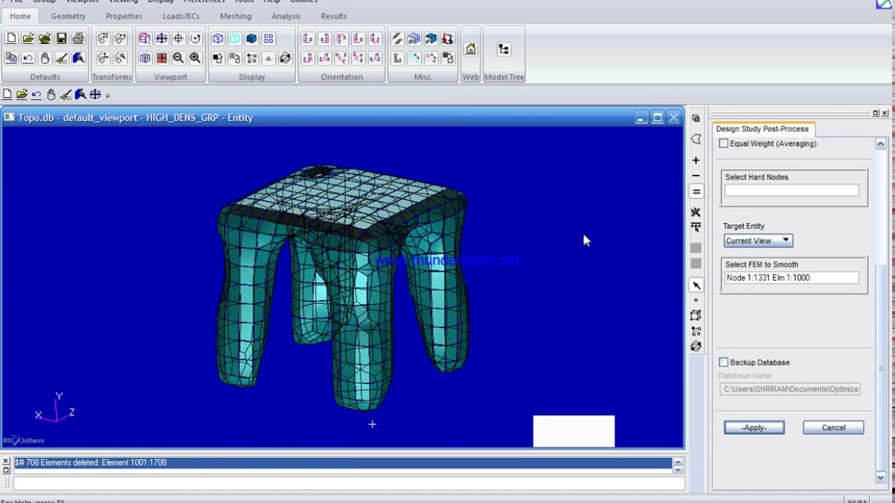 Topology Optimization Using MSC NASTRAN - YouTube