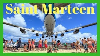 Increíbles aterrizajes y despegues en Saint Marteen, Caribe