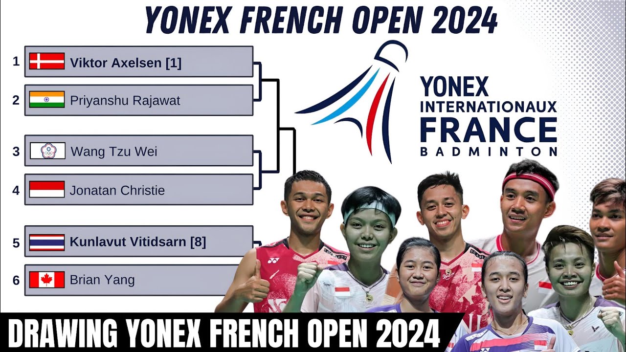 Hasil Drawing French Open 2024 || BWF World Tour Super 750 - YouTube