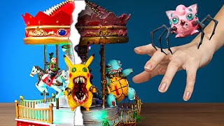 Nightmare Pokémon Carousel with Your Favorite Pokémon Monsters! ӀӀ DIY Project