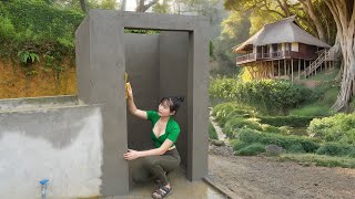 Off-Grid Living: Building a Cozy Outdoor Bathroom in the Forest