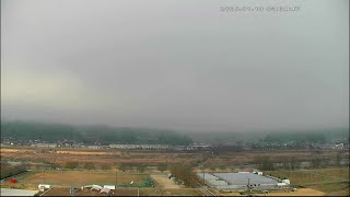 1月13日 ライブカメラ　風越山、JR飯田線、天竜川