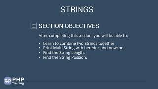 Working with Strings in PHP