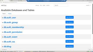 Web development using web2py and python part 28