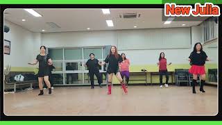 New Julia Line Dance/뉴  줄리아 라인댄스/Beginner/생극 윤라인댄스팀(초급반)