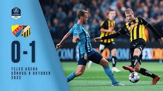 MATCHSVEP | Djurgården - BK Häcken 0-1 Allsvenskan 2022