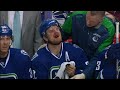 gotta see it stone bats puck right into daniel sedin’s mouth