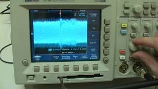 Intercepting car key fob signals using a Tektronix TDS3032 scope  by cyberspectrum